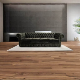 Chesterfield 4 Seater Sofa Settee Senso Ebony Black Velvet Fabric In Classic Style - thumbnail 2