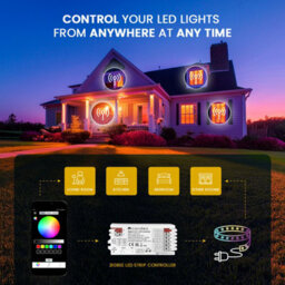 Candeo  Zigbee Led Strip Controller 5-In-1 For Rgbww, Rgbw, Rgb, Cct, And Single Colour Led Strips - thumbnail 6