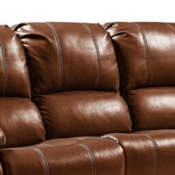 Furniture Instore Valencia Tan Leather Manual Recliner 3+1 Seater Sofa Set - thumbnail 6