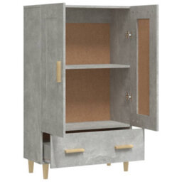 Berkfield Highboard Concrete Grey 70X31X115 Cm Engineered Wood - thumbnail 7