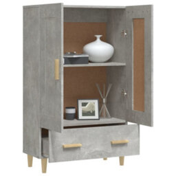 Berkfield Highboard Concrete Grey 70X31X115 Cm Engineered Wood - thumbnail 4