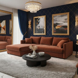 Orea Modern L Shape Sofa Bed With 2 Storage Compartments Reversible Fabric Corner Settee Sleep Function 227X150Cm Brown Left