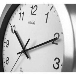 Youshiko Radio Controlled Wall Clock - Premium Uk & Ireland Version. Silver Bold Classic Design, Aluminum Case 30Cm. - thumbnail 4