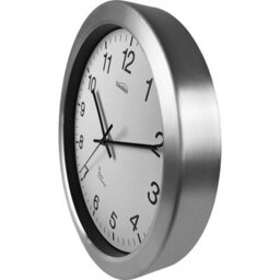 Youshiko Radio Controlled Wall Clock - Premium Uk & Ireland Version. Silver Bold Classic Design, Aluminum Case 30Cm. - thumbnail 3