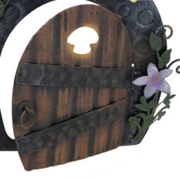 AB Tools Fairy Door Figurine Statue Sculpture House Decor Metal Ornament Home Yard - thumbnail 6