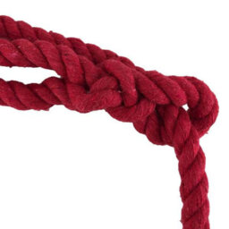Ropeservices Uk 16mm Red Natural Cotton Plain Rope Halter X 8 Foot - thumbnail 5
