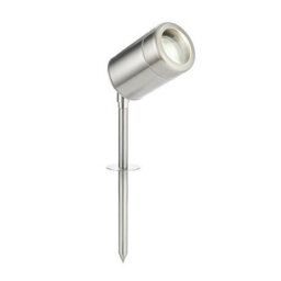 Luminosa Lighting Luminosa Atlantis Outdoor Spike Ip65 7W Marine Grade Brushed Stainless Steel - thumbnail 1