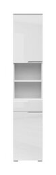 Impact Furniture Tall Bathroom Cabinet Freestanding Storage Drawer Unit Floor Standing Tallboy White Gloss Spice - thumbnail 4