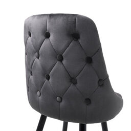 Living And Home Bar Stools Set Of 2 Modern Upholstered Velvet High Bar Stools - thumbnail 5