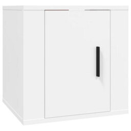 Berkfield Wall Mounted Tv Cabinet White 40X34,5X40 Cm - thumbnail 2