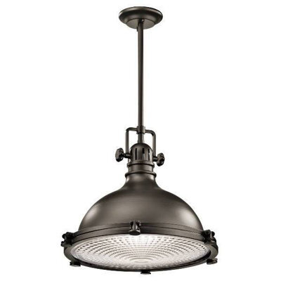 Luminosa Lighting Luminosa Hatteras Bay 1 Light Extra  Large Dome Ceiling Pendant Olde Bronze, E27