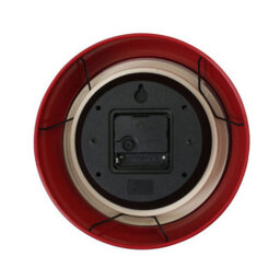 Orsina Red Metal Modern Wall Clock - thumbnail 3