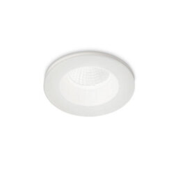 Ideal Lux Room-65 Round Recessed Downlight White Ip65, 3000K, 8W - thumbnail 1