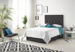 Somnior Beds Somnior Premier Plush Black 4Ft Memory Foam Divan Bed With 2 Drawers, Mattress & Headboard - Small Double - thumbnail 1