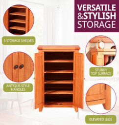 Hallowood Furniture Cotswold Shoe Storage Cupboard - thumbnail 5