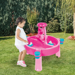 Dolu Unicorn Sand & Water Outdoor Activity Play Table - Pink - thumbnail 9
