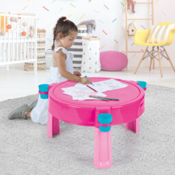 Dolu Unicorn Sand & Water Outdoor Activity Play Table - Pink - thumbnail 7