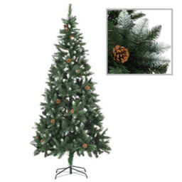 Berkfield Artificial Christmas Tree With Leds&ball Set 210 Cm - thumbnail 2