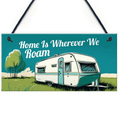 Red Ocean Hilarious Caravan Sign Novelty Hanging Caravan Accessories Decor Plaque  Perfect For Campers And Caravans - image 1