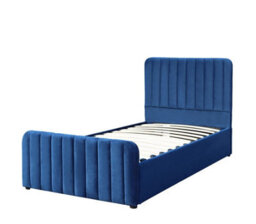 Kosy Koala Ottoman Gas Lift Storage Bed 4Ft Small Double Blue Velvet Bedroom Furniture - thumbnail 5
