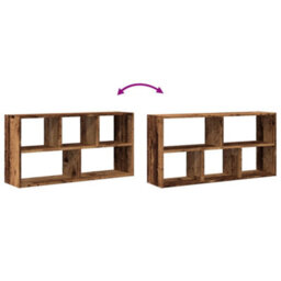 Berkfield Wall Shelf Old Wood 100X25X50 Cm Engineered Wood - thumbnail 7
