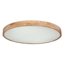 Luminosa Lighting Luminosa Rainer Flush Ceiling Light Wood Look Led Dimmable 3000-6000K Remote Control - thumbnail 5