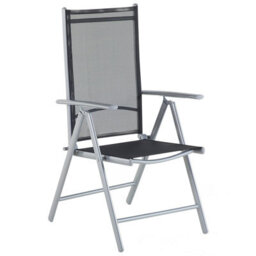 Beliani Set Of 6 Garden Chairs Catania Metal Black - thumbnail 4