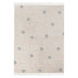Beliani Kids Rug Dardere Grey 140 X 200 Cm Cotton - thumbnail 1