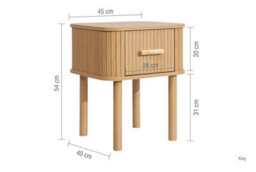 Oak Wooden 4 Piece Furniture Set Wardrobe Chest Of Drawers Bedsides Birlea Axel - thumbnail 8
