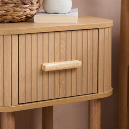 Oak Wooden 4 Piece Furniture Set Wardrobe Chest Of Drawers Bedsides Birlea Axel - thumbnail 6