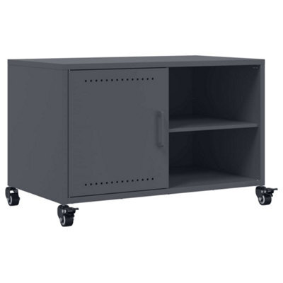 Berkfield Durable Tv Cabinet Anthracite 68X39X43.5 Cm Steel - image 1