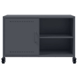 Berkfield Durable Tv Cabinet Anthracite 68X39X43.5 Cm Steel - thumbnail 6