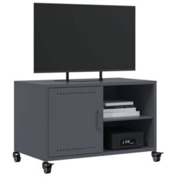 Berkfield Durable Tv Cabinet Anthracite 68X39X43.5 Cm Steel - thumbnail 4