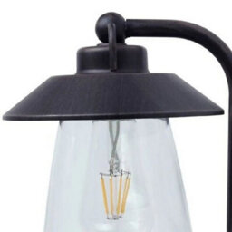 Britalia Br5264201213 Matt Black Rust & Clear Glass Outdoor Vintage Swan Neck Down Lantern Wall Light Ip44 - thumbnail 2
