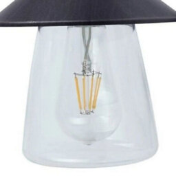 Britalia Br5264201213 Matt Black Rust & Clear Glass Outdoor Vintage Swan Neck Down Lantern Wall Light Ip44 - thumbnail 3