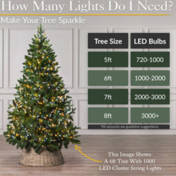 Christow Cluster Christmas Tree Lights Indoor Outdoor Timer 480/720/1000/2000/3000 Led - thumbnail 5