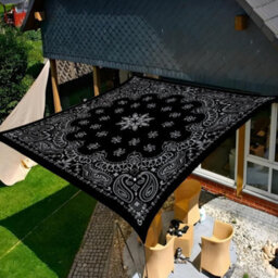 Black Rectangular Shade Sail 95% Uv Protection Waterproof - thumbnail 2