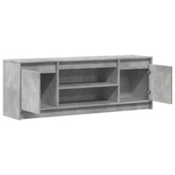 Berkfield Tv Cabinet With Led Concrete Grey 139.5X34X50 Cm Engineered Wood - thumbnail 9