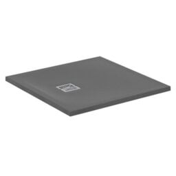 Ideal Standard Ultra Flat S+ Shower Tray 30mm 800 X 800mm In Concrete Grey Including Waste - thumbnail 3
