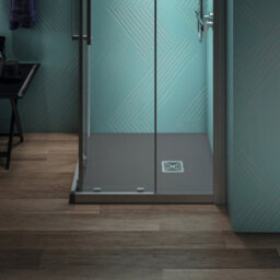 Ideal Standard Ultra Flat S+ Shower Tray 30mm 800 X 800mm In Concrete Grey Including Waste - thumbnail 2