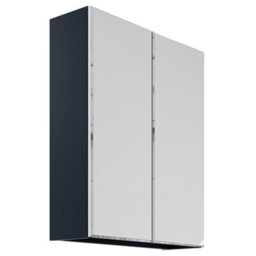 Lismore Matt Indigo Blue Wall-Mounted Double Bathroom Cabinet (H) 720mm (W) 600mm (D) 19Cm