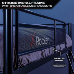 X Rocker Hq High Sleeper Gaming Bunk Bed With Desk And Mattress - Black - thumbnail 3