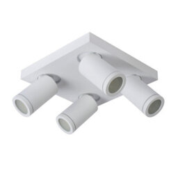 Lucide Taylor Modern Ceiling Spotlight Bathroom - Led Dim To Warm - Gu10 - 4X5W 2200K/3000K - Ip44 - White - thumbnail 3