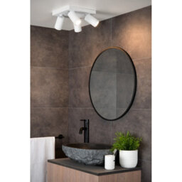 Lucide Taylor Modern Ceiling Spotlight Bathroom - Led Dim To Warm - Gu10 - 4X5W 2200K/3000K - Ip44 - White - thumbnail 4