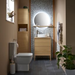 GoodHome Avela Matt Oak Vanity Unit Feet (H)210mm (W)600mm - thumbnail 7
