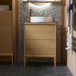 GoodHome Avela Matt Oak Vanity Unit Feet (H)210mm (W)600mm - thumbnail 5