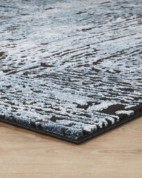 Belgravia Living Room Area Rug Metallic Sheen Modern Illusion Design Navy 200Cm X 290Cm - thumbnail 5