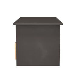 Varese Matt Graphite Oak Effect 1 Drawer Non-Extendable Coffee Table (H)495mm (W)930mm (D)530mm - thumbnail 6