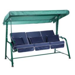 Alfresia Turin Reclining Swing Seat With Navy Blue Luxury Cushions - thumbnail 1
