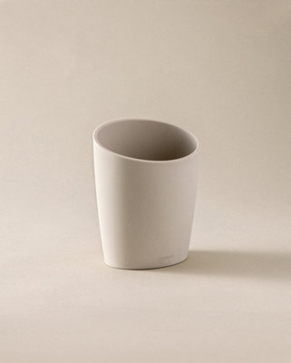 Cosmic Toothbrush Holder, Pale Sand, Unique Design, Soft-Finish Coating, Saku Collection - image 1